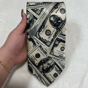 ROMARIO MANZINI 100 BILL DOLLAR SIGN TIE
